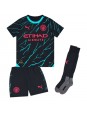 Otroški Nogometna dresi replika Manchester City Jeremy Doku #11 Tretji 2023-24 Kratek rokav (+ hlače)